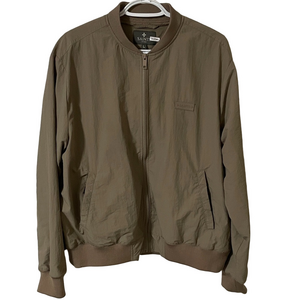 Saints Studio Taupe Lightweight Bomber Jacket Size Large